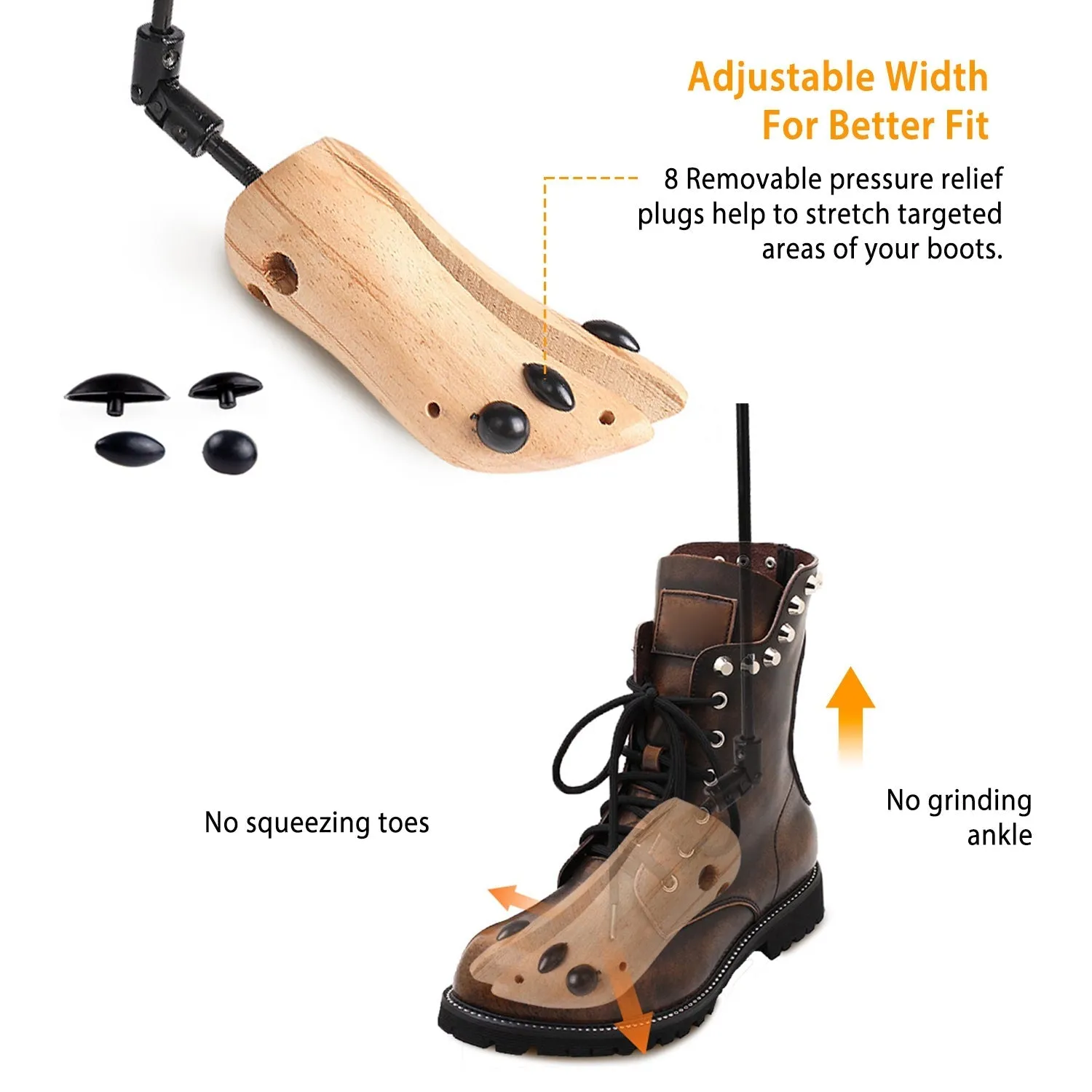 1-Pair: Adjustable Boot Stretcher