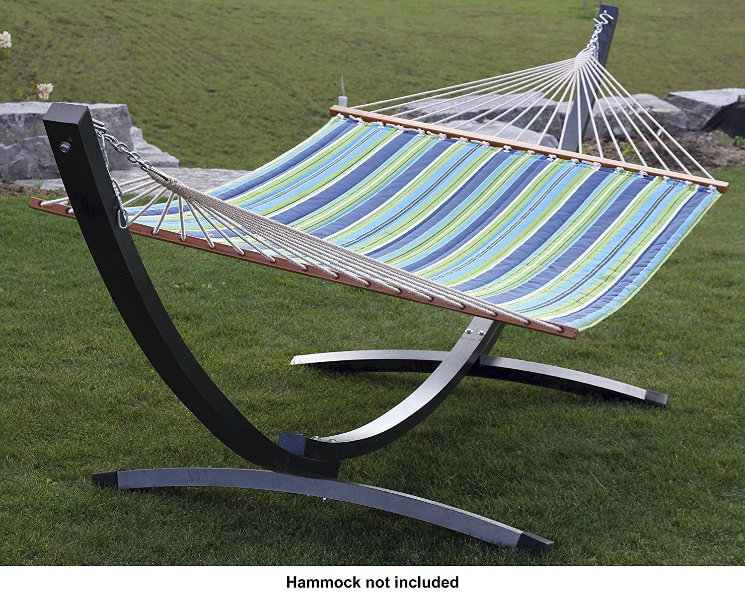 15ft ARC HAMMOCK STAND-ALUMINUM (OIL RUBBED BRONZE)