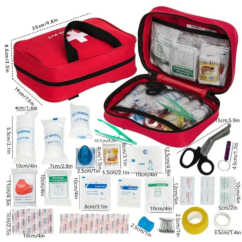 184-Piece: Multi-Purpose First Aid Kit