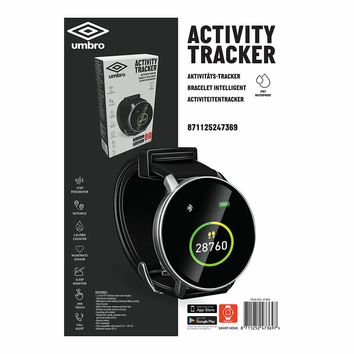 Activity Bangle Umbro Black 1,3" Circular