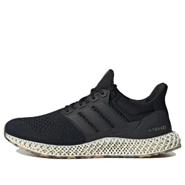 Adidas Ultra 4D Running Shoes 'Core Black White', black