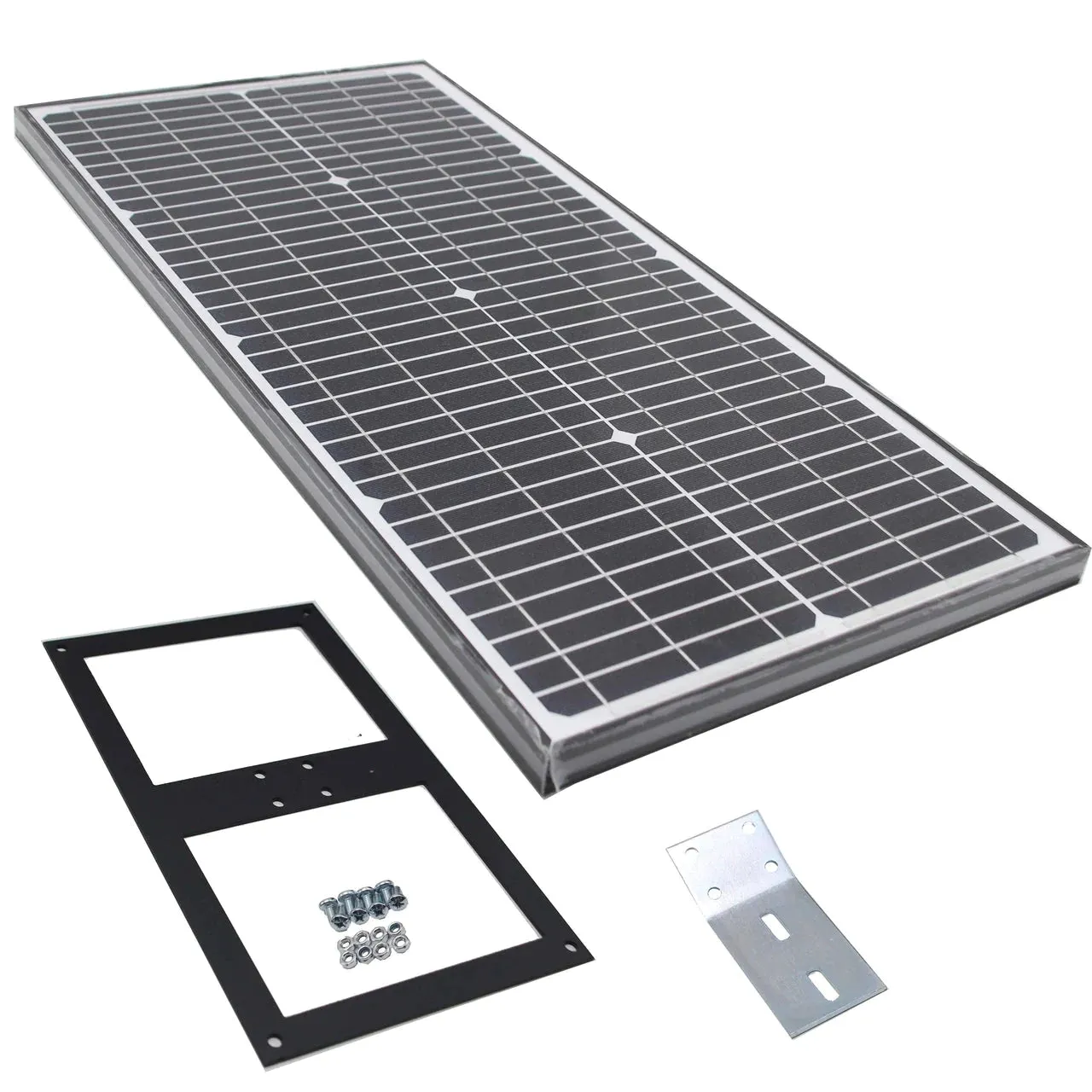 Aleko Single Swing Gate Operator - AS600 AC/DC - Solar Kit 60W