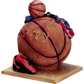 Almost Sold out Basketball Tzedakah Box - Hand painted Resin - By Reuven Masel