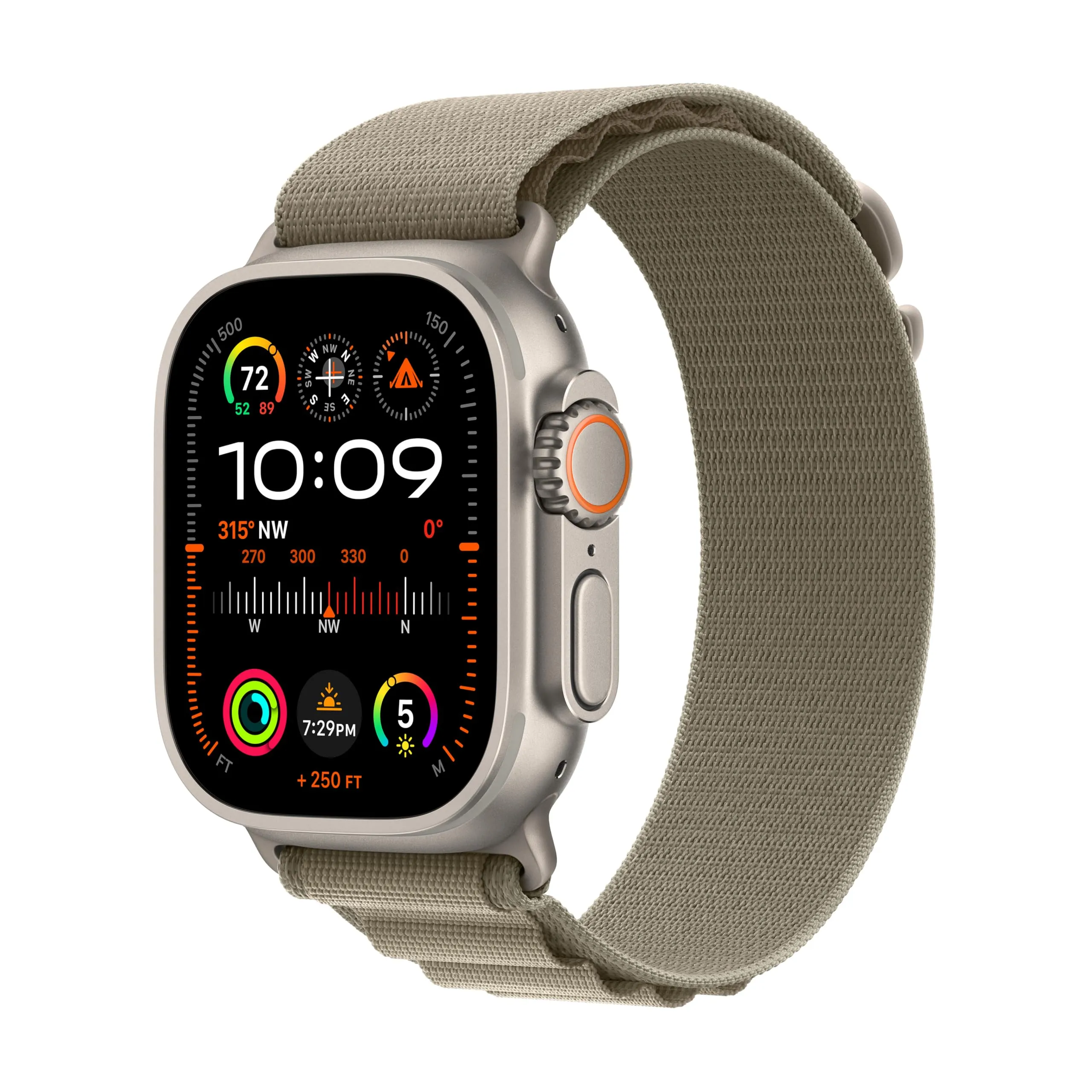 Apple Watch Ultra 2 [GPS   Cellular 49mm] Smartwatch with Rugged Titanium Case & Olive Alpine Loop Small. (Carbon Neutral)