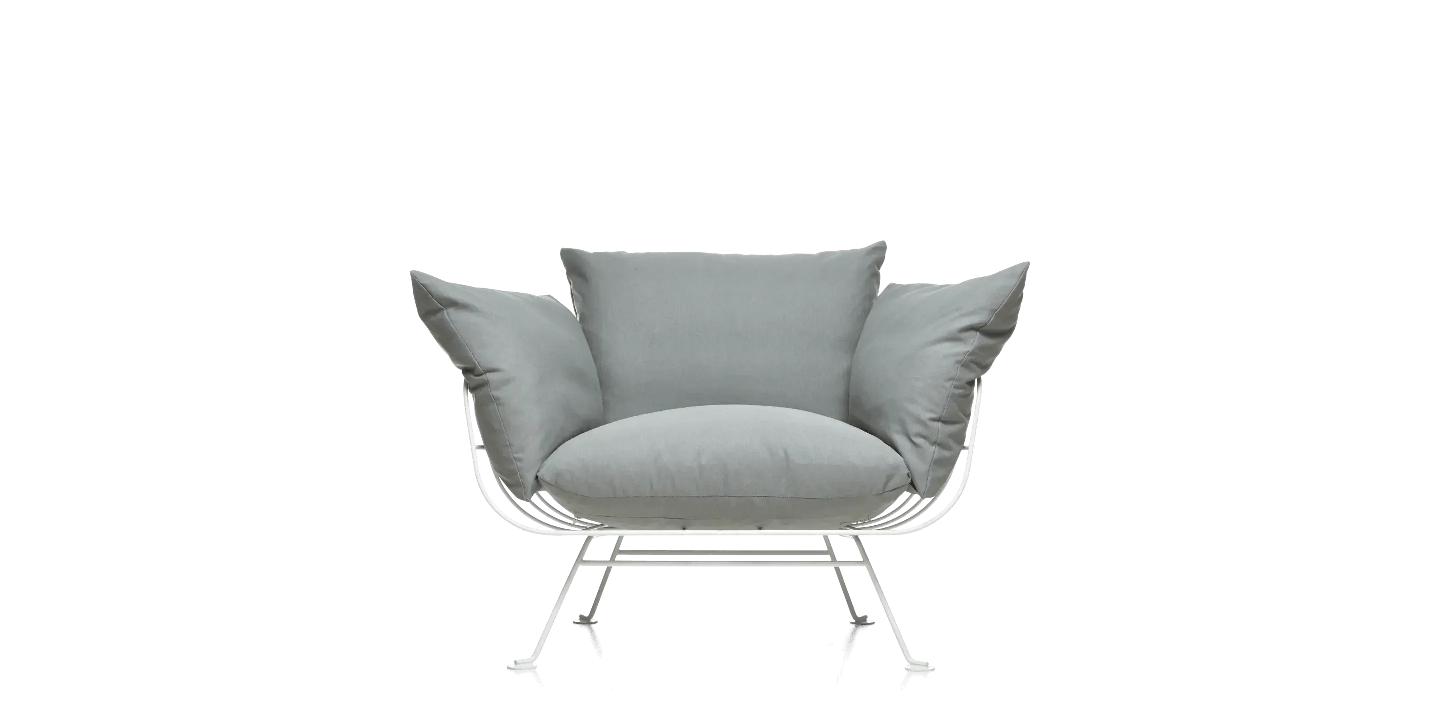 Armchair NEST white base