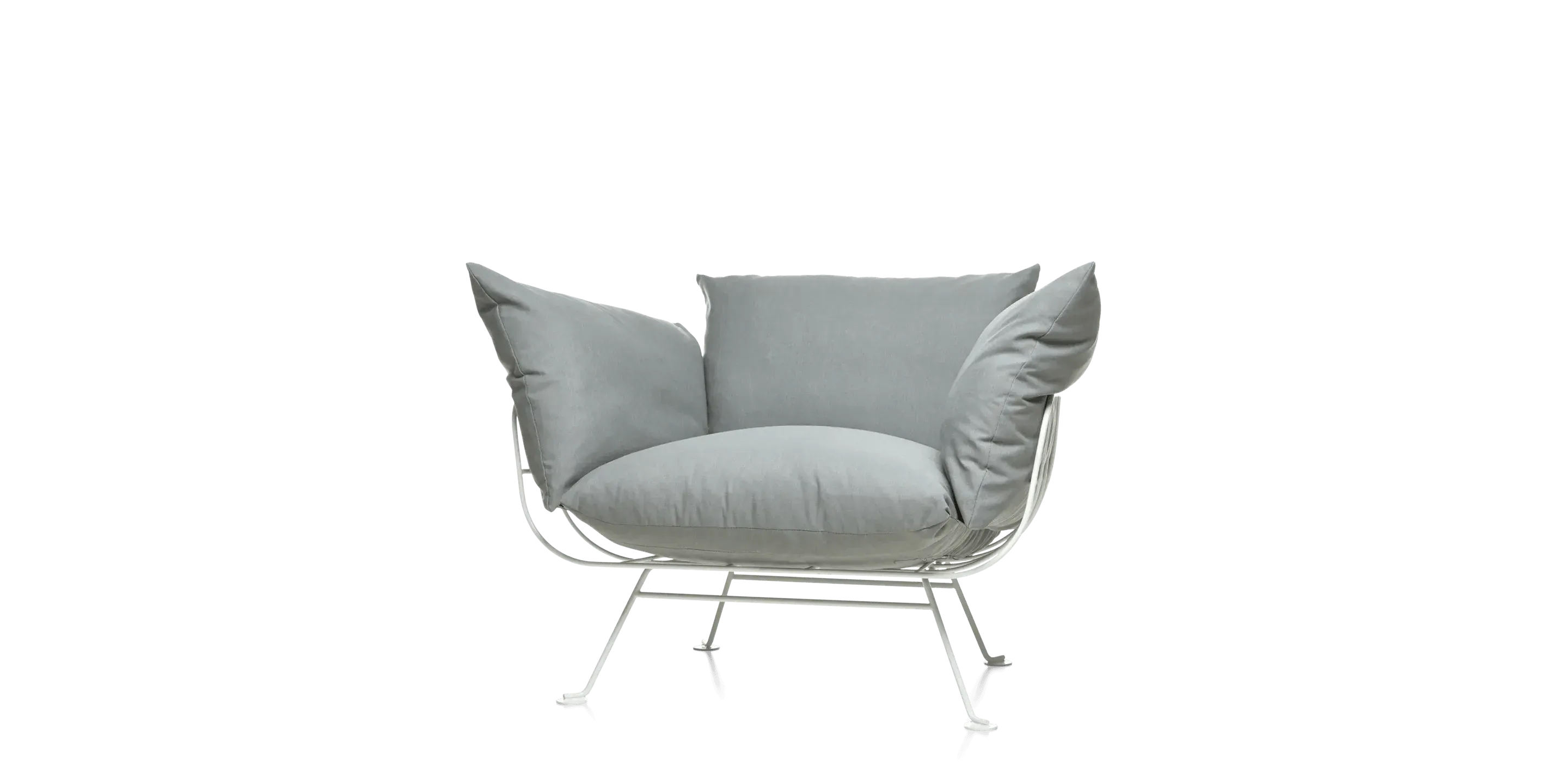 Armchair NEST white base