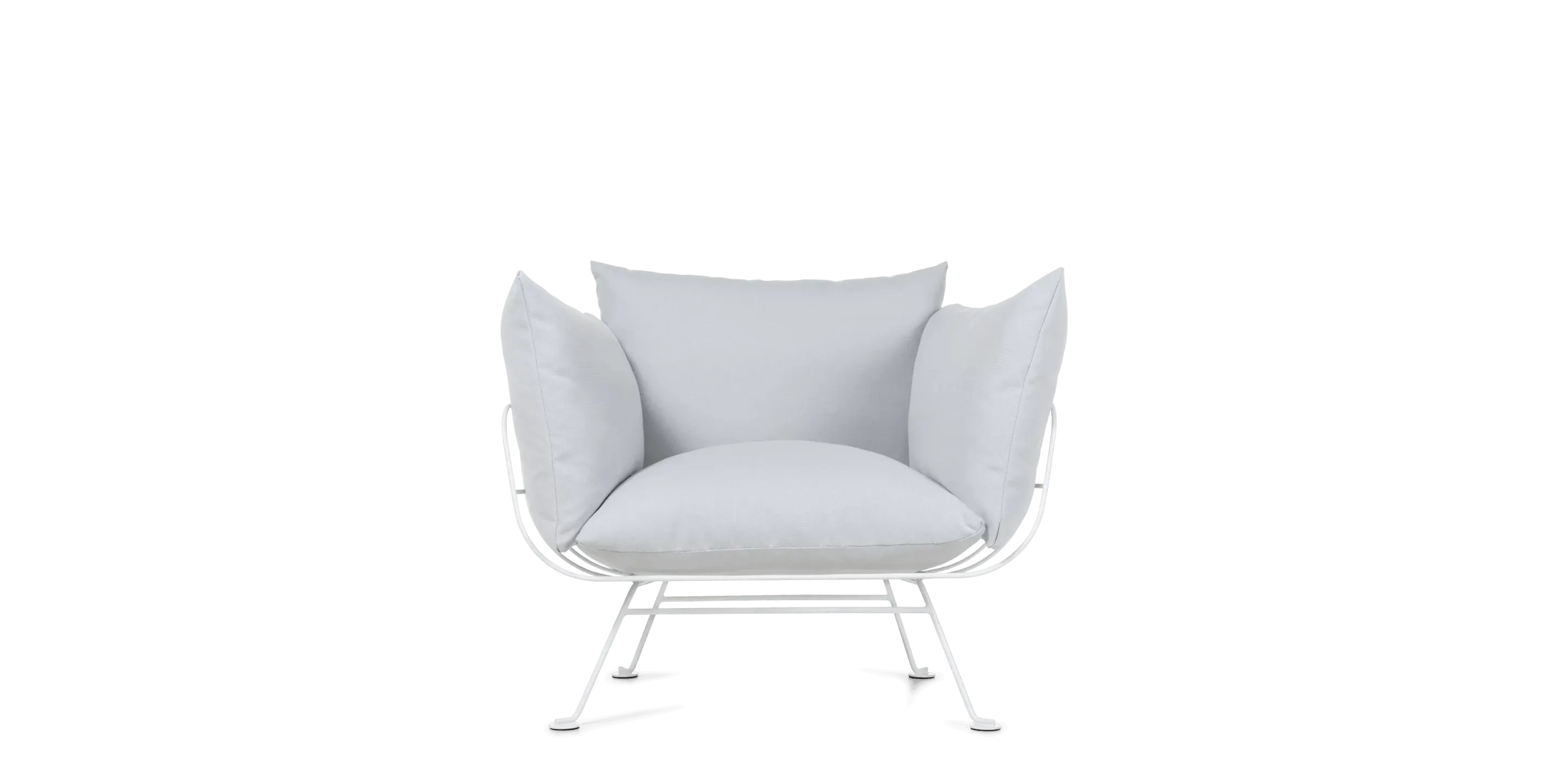 Armchair NEST white base