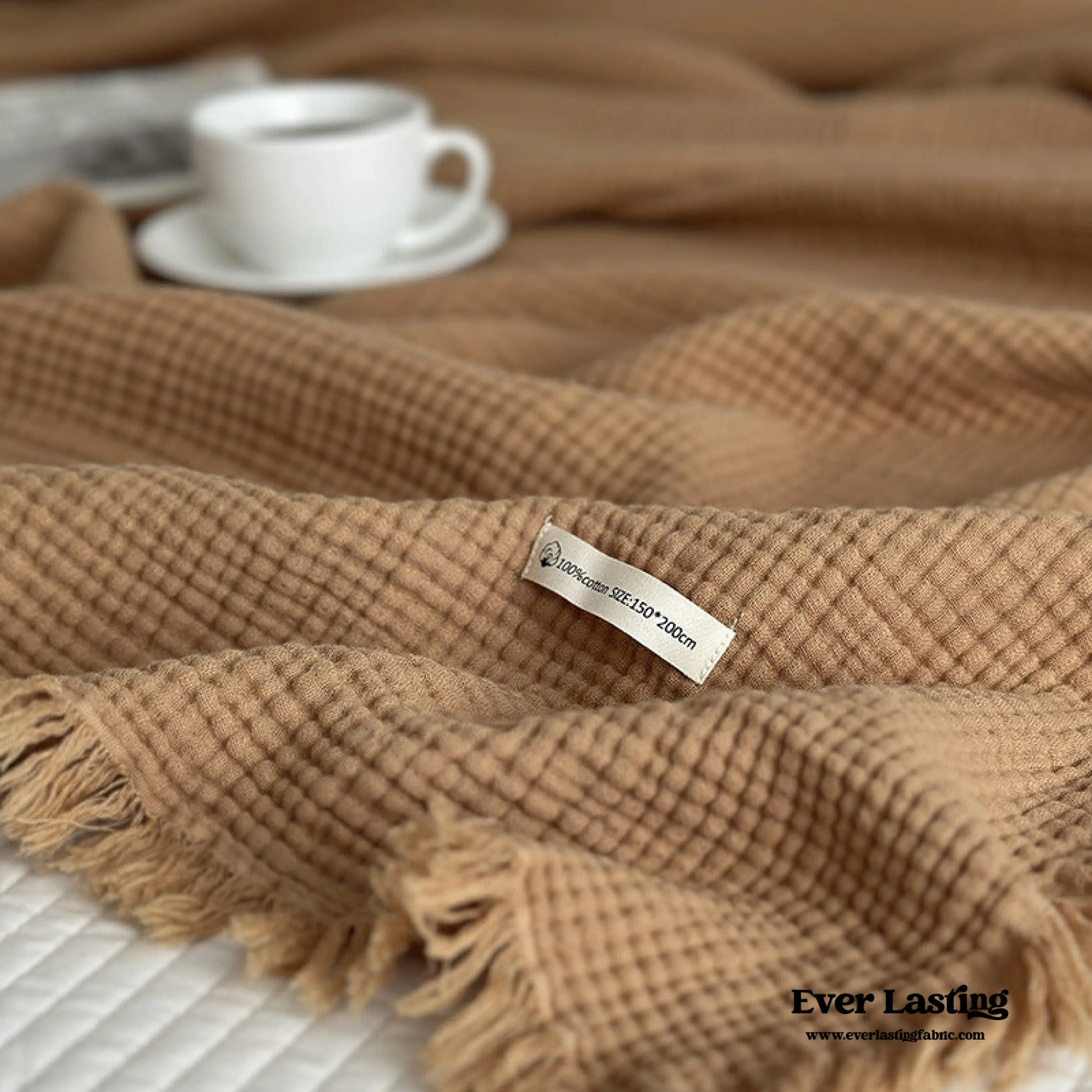 Assorted Latte Breathable Blanket / Caramel