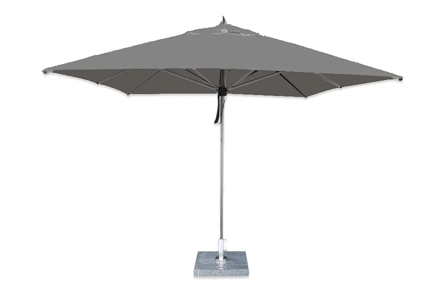 Bambrella Square Hurricane Aluminum Pulley Lift No Tilt Umbrella