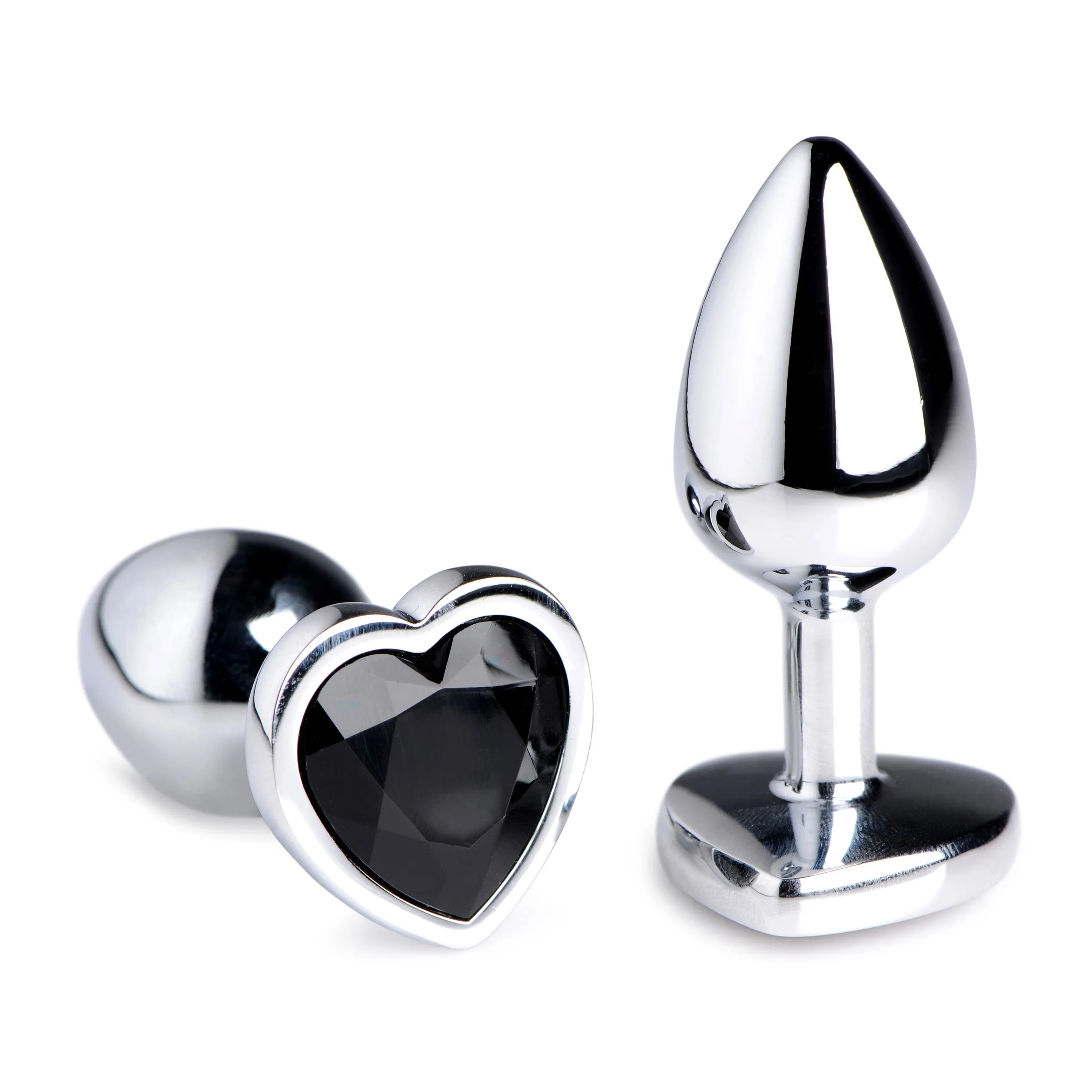 Black Heart Gem Anal Plug - Small