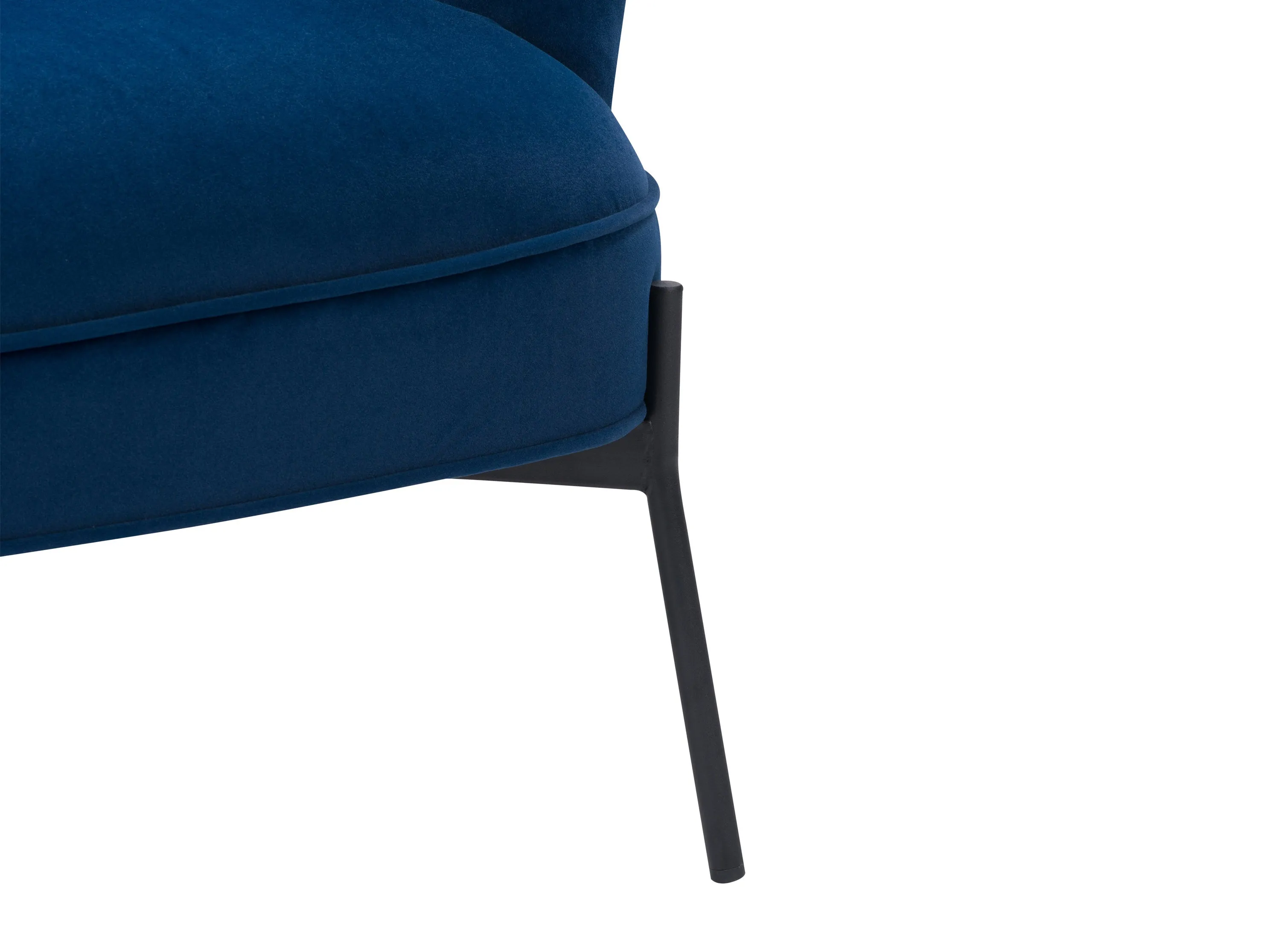 Blue Modern Wingback Chair