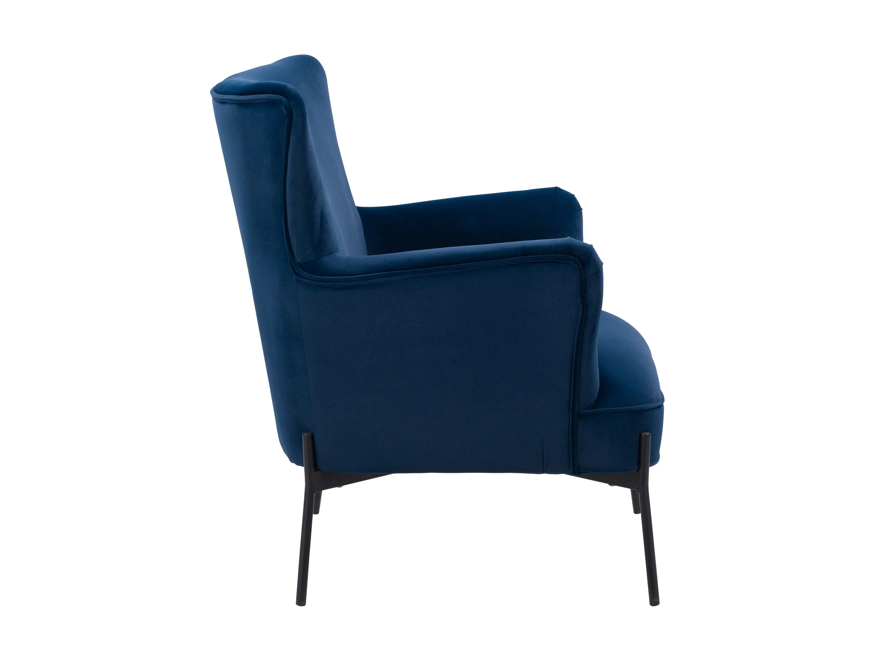 Blue Modern Wingback Chair