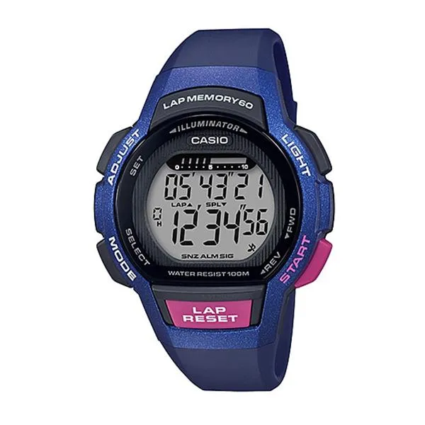 Casio Ladies' Sports Blue Resin Band Watch LWS1000H-2A LWS-1000H-2A