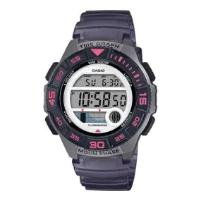 Casio Ladies' Sports Grey Resin Band Watch LWS1100H-8A LWS-1100H-8A