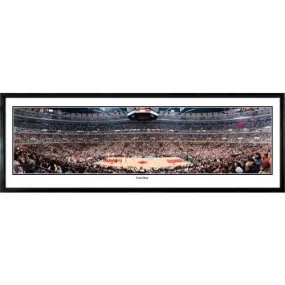 Chicago Bulls Foul Shot"  - 13.5"x39" Standard Black Frame"