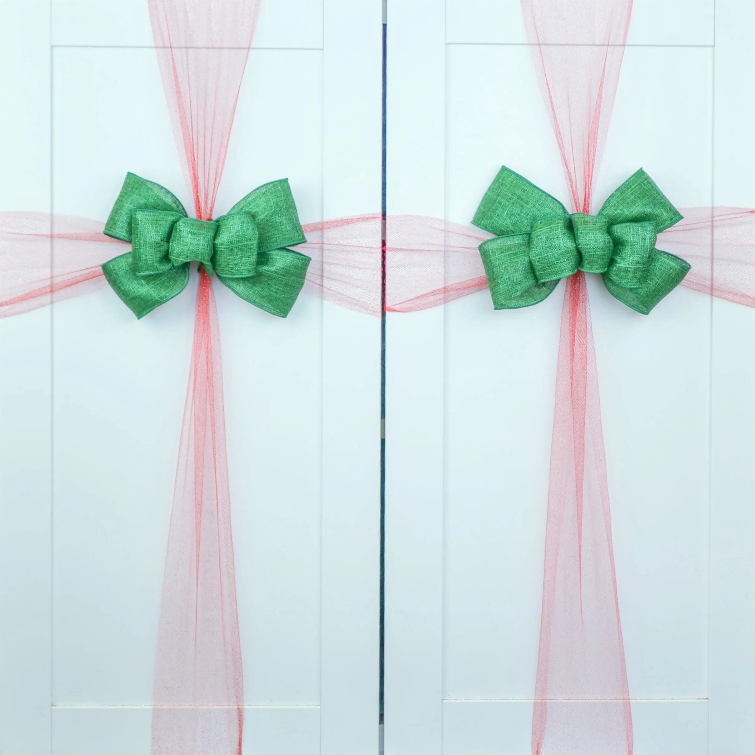 Christmas Tree Bow | Red Tree Bow | Emerald Green Tree Bow