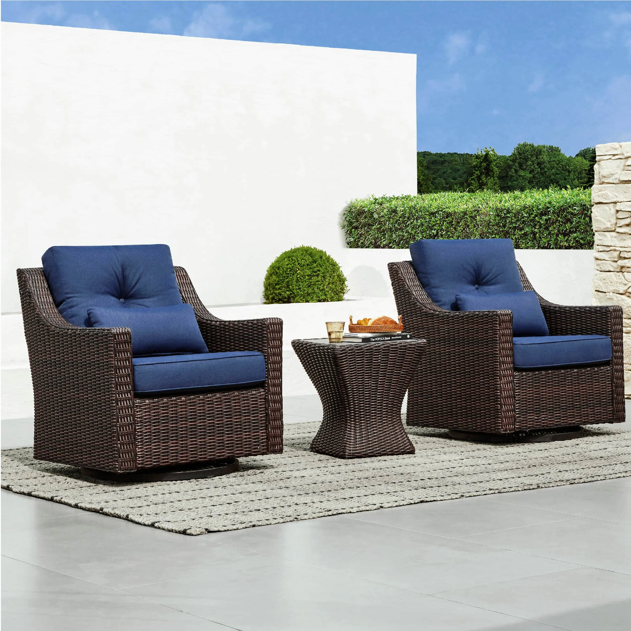 Elara Rattan Outdoor Side Table