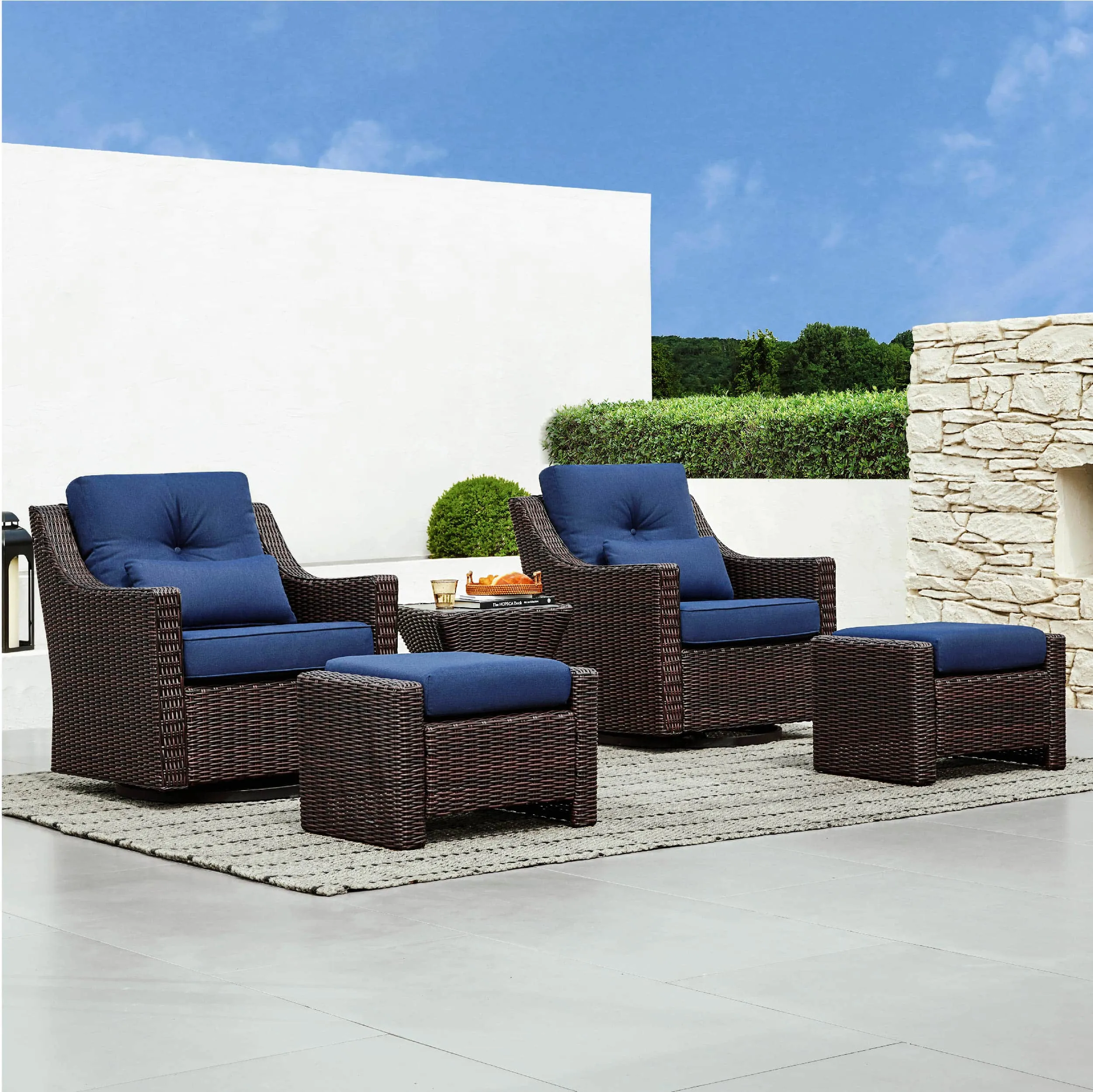 Elara Rattan Outdoor Side Table