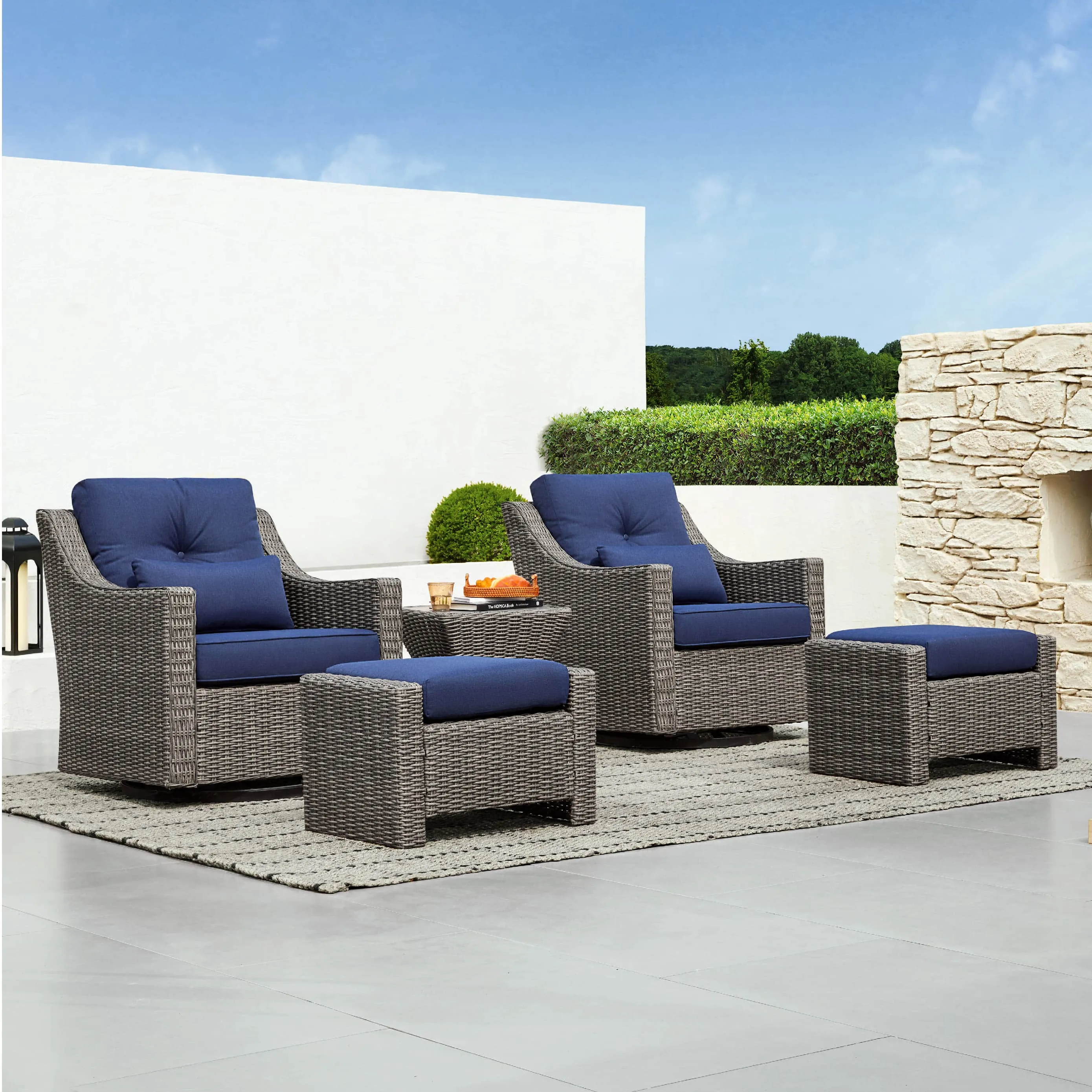 Elara Rattan Outdoor Side Table