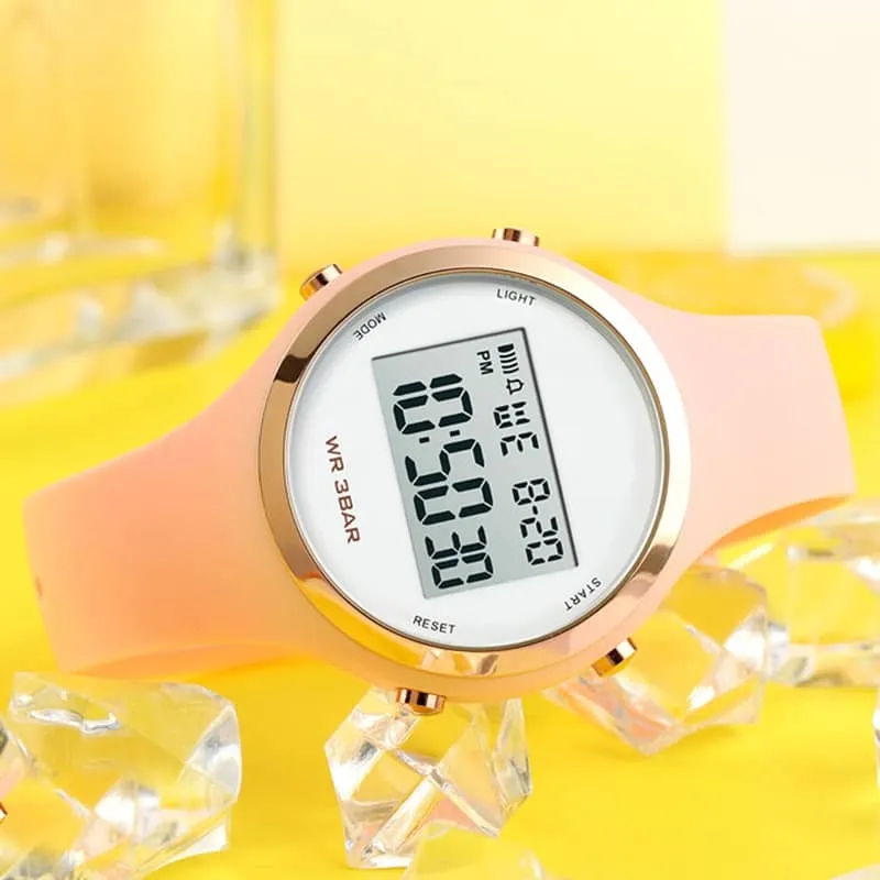 Findtime Outdoor Sport Watches for Women Alarm Clock Waterproof LED Digital Watch