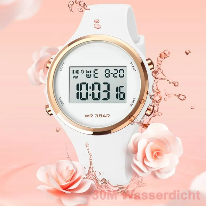 Findtime Outdoor Sport Watches for Women Alarm Clock Waterproof LED Digital Watch