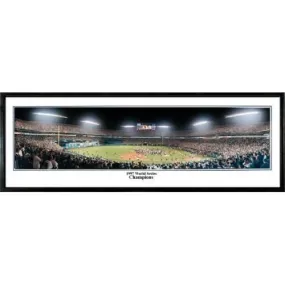 Florida Marlins 1997 World Series Champs" - 13.5"x39" Standard Black Frame"