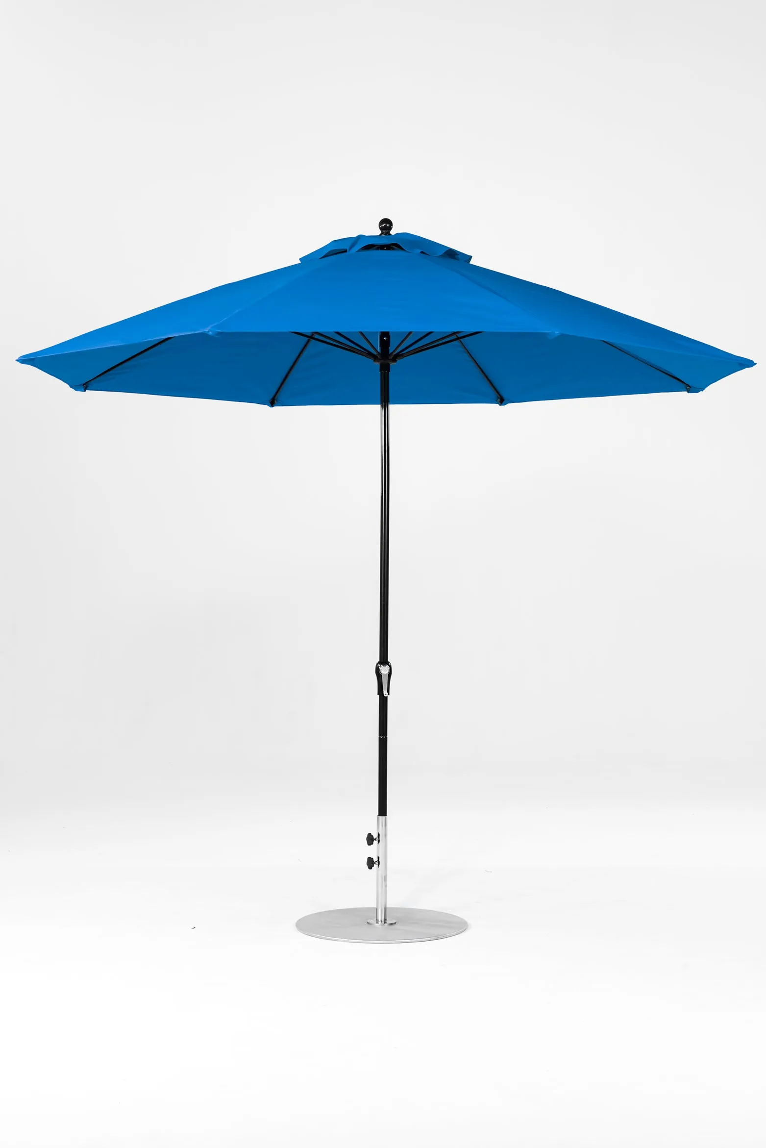 Frankford 864FMC 11' Monterey Crank Lift Fiberglass Market Umbrella- No Tilt