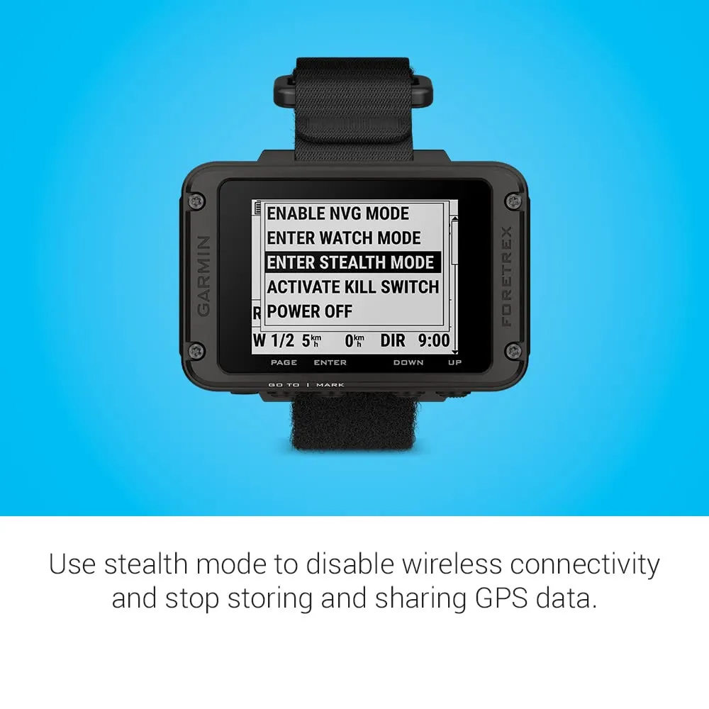 Garmin Foretrex 801, Wrist-Mounted GPS Navigation with Strap, Upgraded Multi-Band GNSS, Longer Battery Life