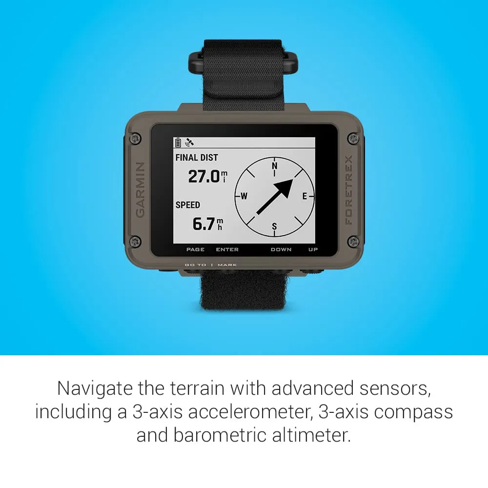 Garmin Foretrex 901, Ballistics Edition, Wrist-Mounted GPS Navigators, Upgraded Multi-Band GNSS, Longer Battery Life