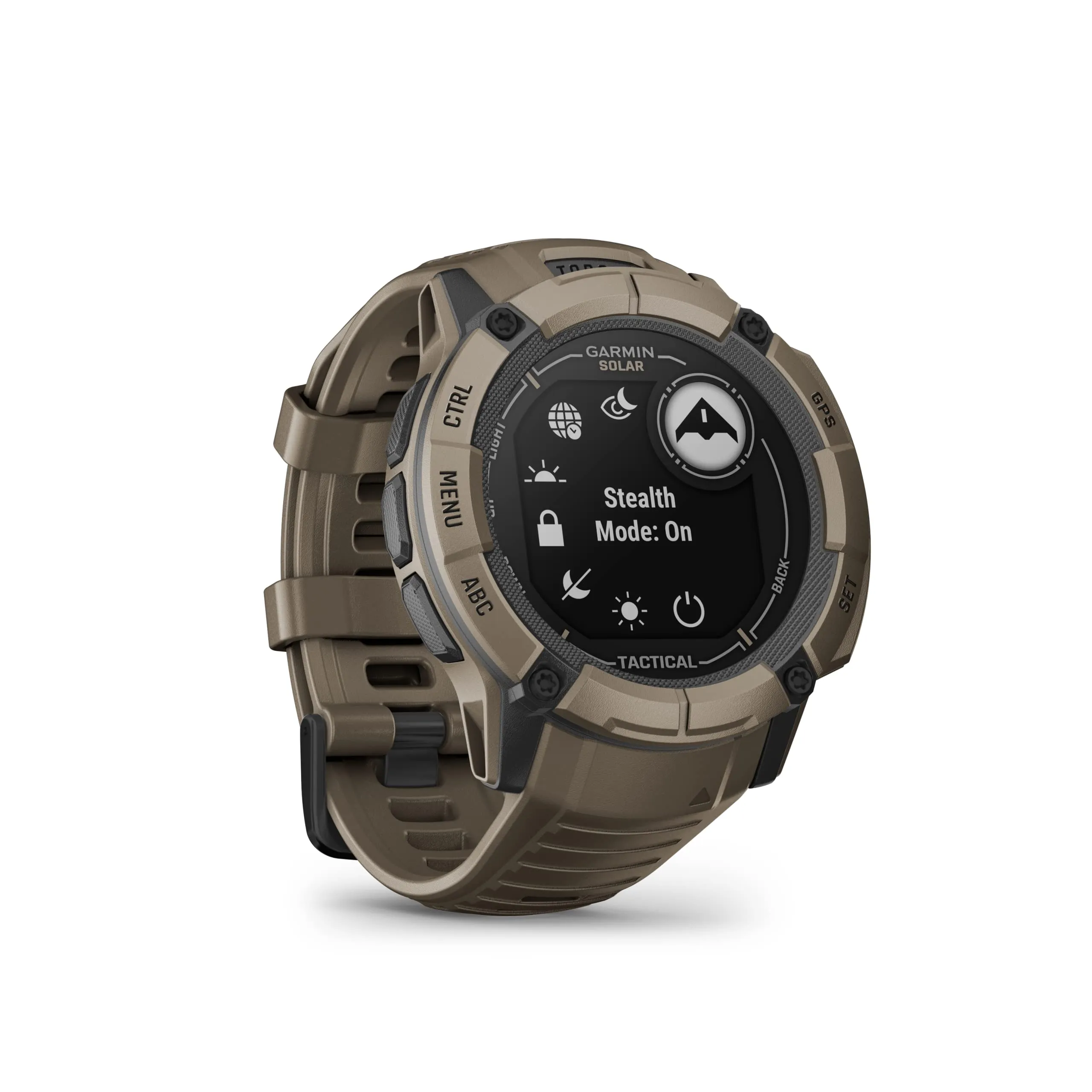 Garmin Instinct 2X Solar - Tactical Edition, Rugged GPS Smartwatch, (Coyote Tan0