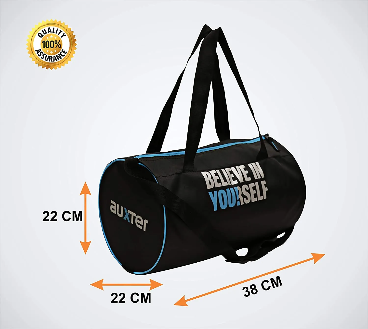 Gym Bag Duffel Bag for boys Girls Black 15 ltr.