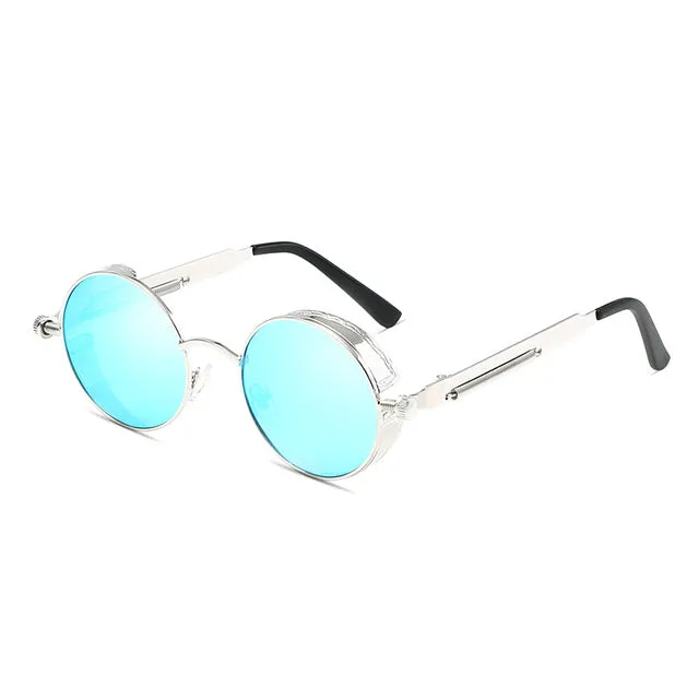 GYSNAIL Gothic Steampunk Sunglasses Men Polarized Women sun glasses goggles Sunglasses retro round fashion Brand Designer Mirror