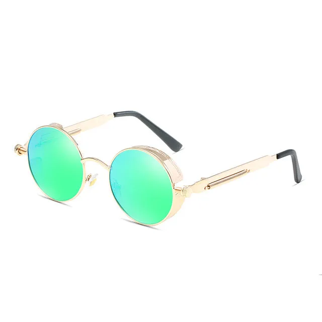 GYSNAIL Gothic Steampunk Sunglasses Men Polarized Women sun glasses goggles Sunglasses retro round fashion Brand Designer Mirror