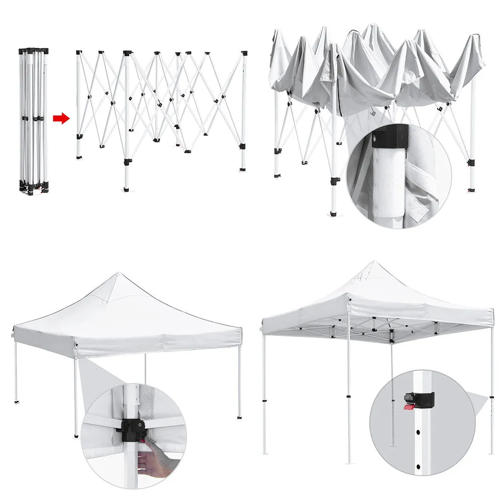 InstaHibit 10'x10' Pop Up Canopy Waterproof Instant Canopy CPAI-84