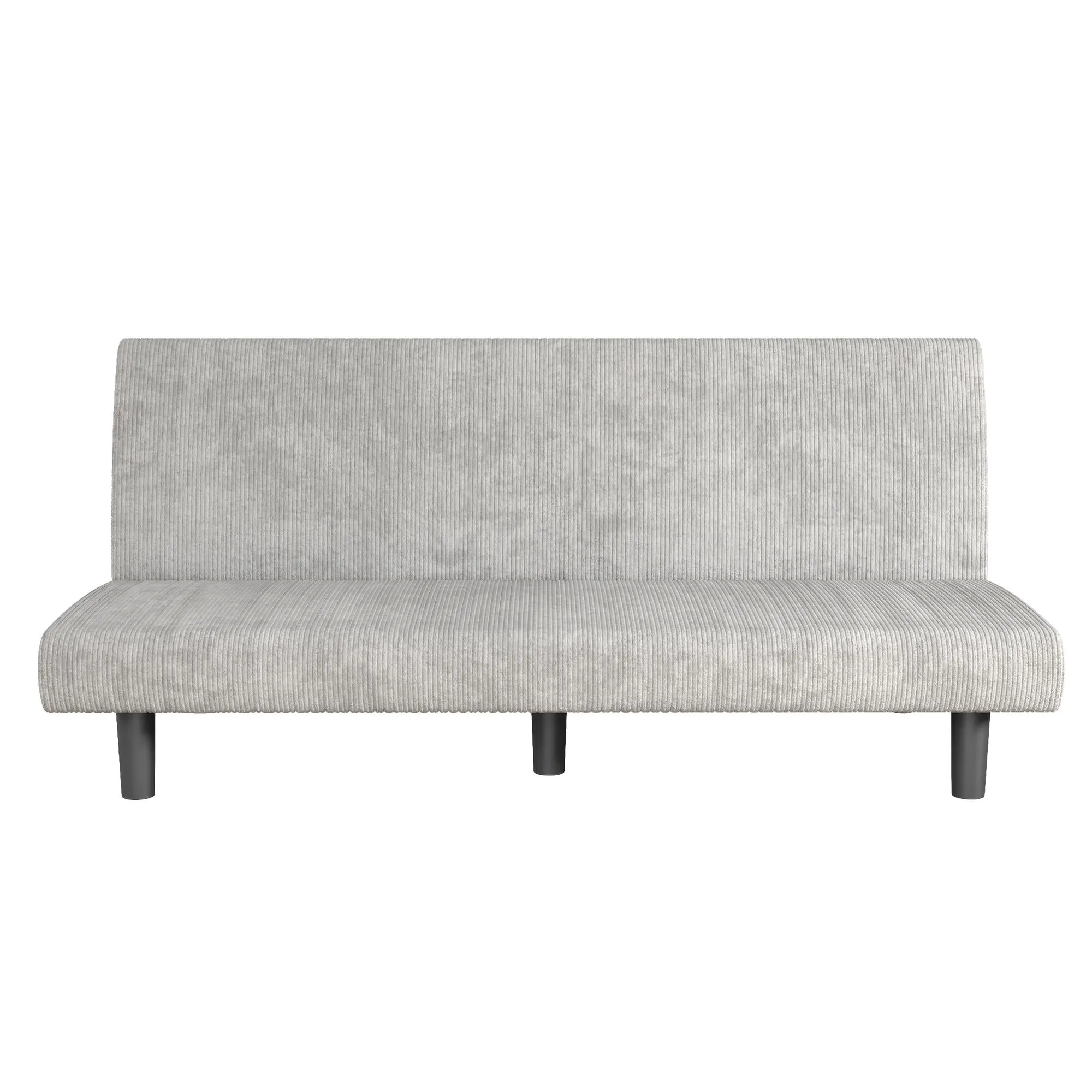 Kelra Armless Mid-Century Futon Sofa Bed