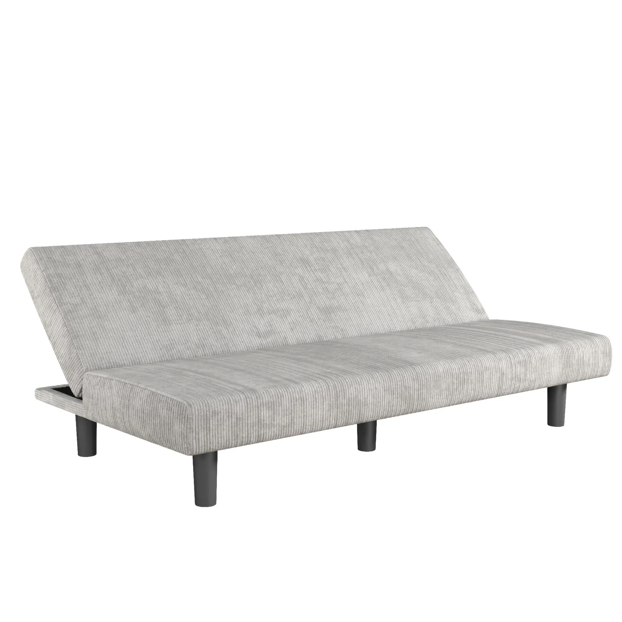 Kelra Armless Mid-Century Futon Sofa Bed