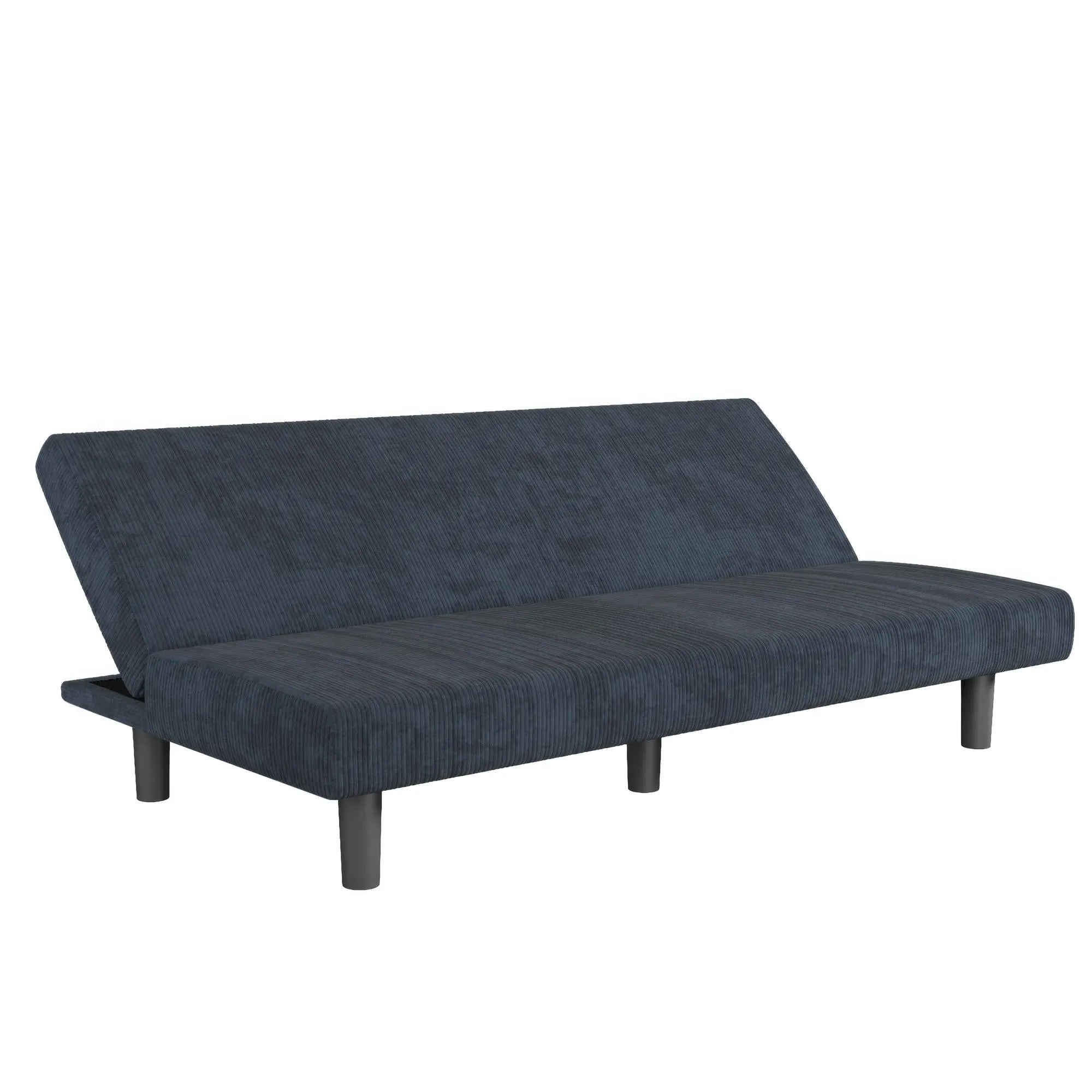 Kelra Armless Mid-Century Futon Sofa Bed