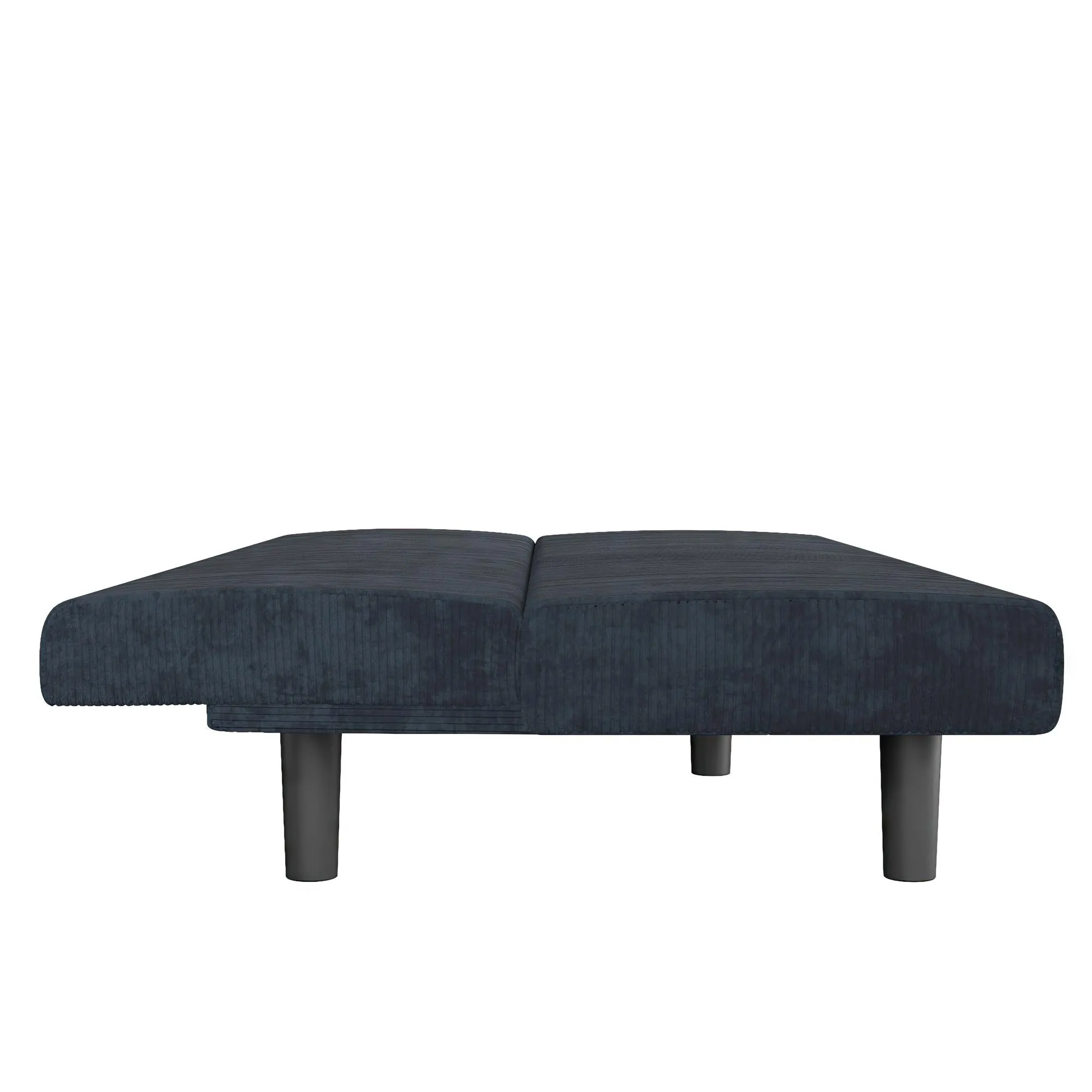 Kelra Armless Mid-Century Futon Sofa Bed