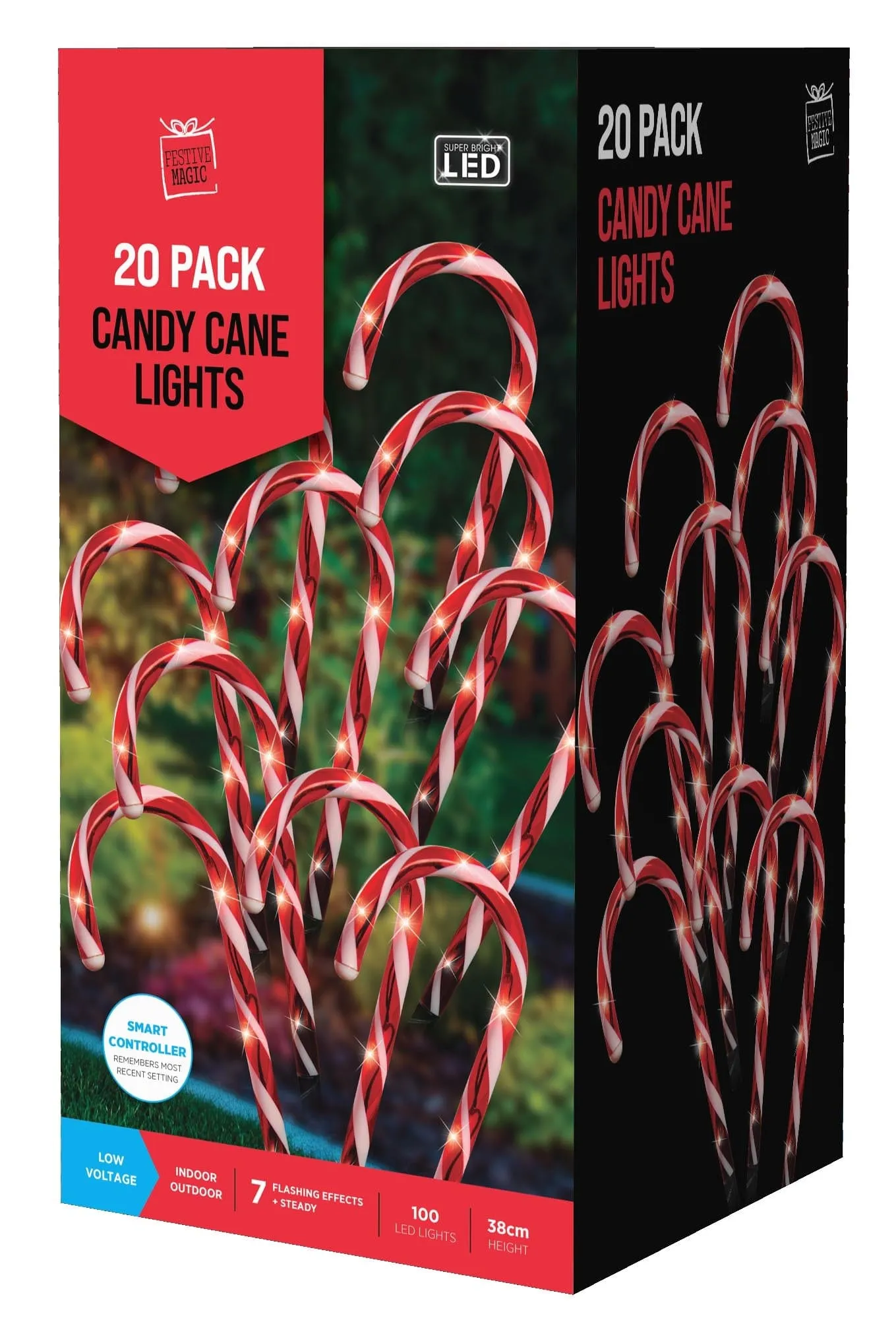 LED Candy Canes Path Poles (20pk)