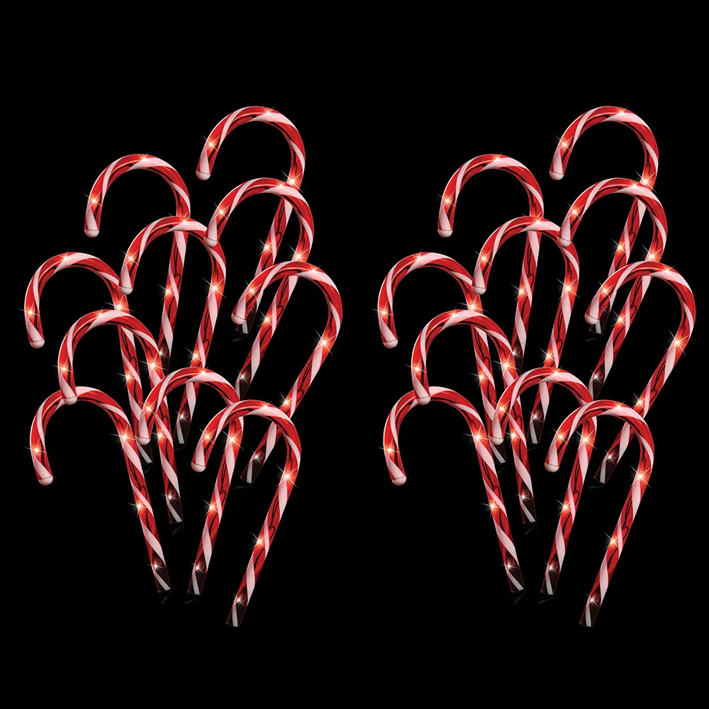 LED Candy Canes Path Poles (20pk)