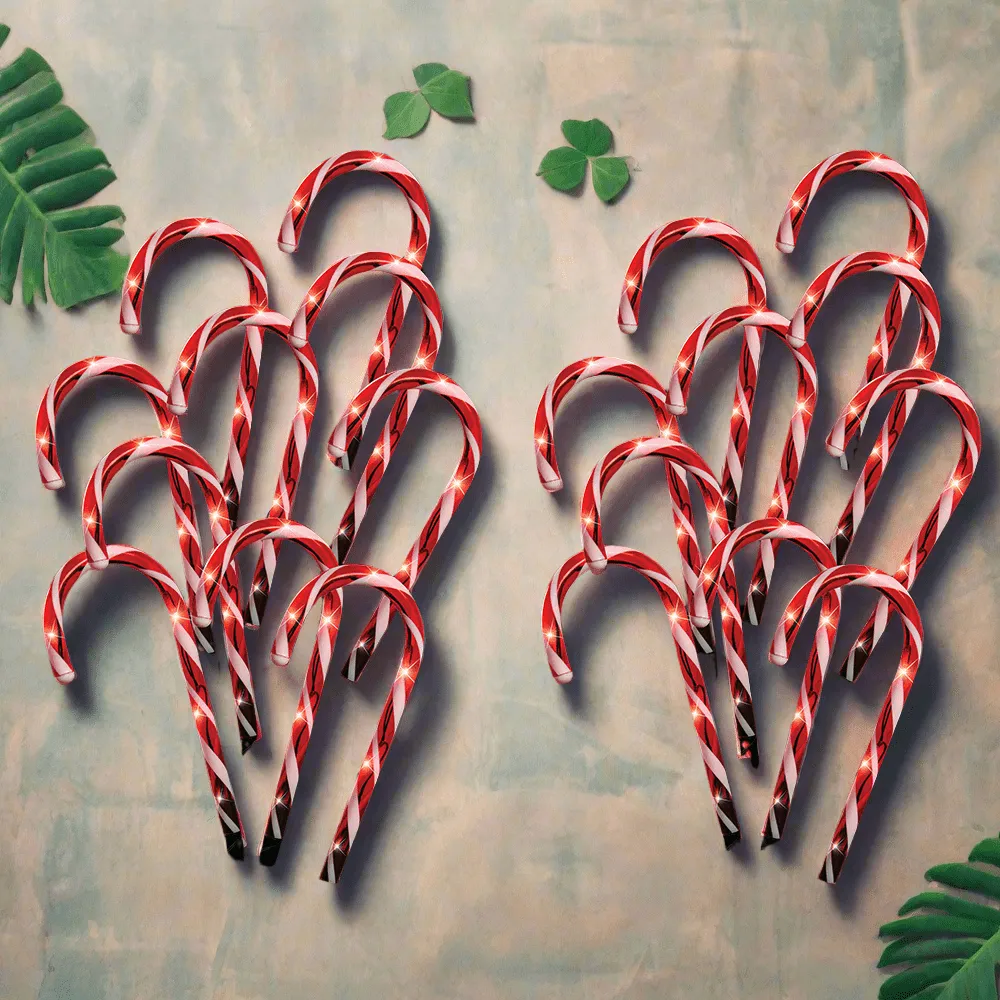 LED Candy Canes Path Poles (20pk)