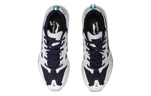 Li-Ning Running Low 'White Black' Sneakers, Green