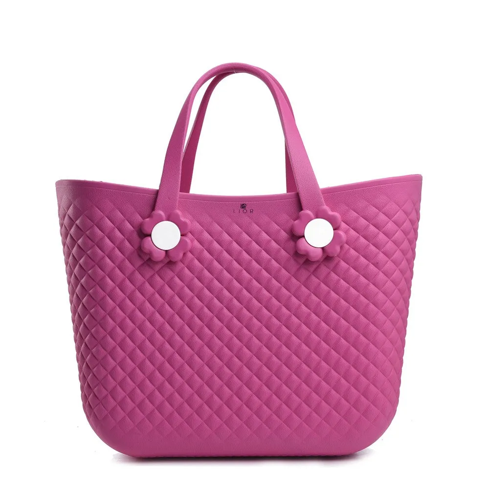 Lior Rubber Textured Large Tote Bag