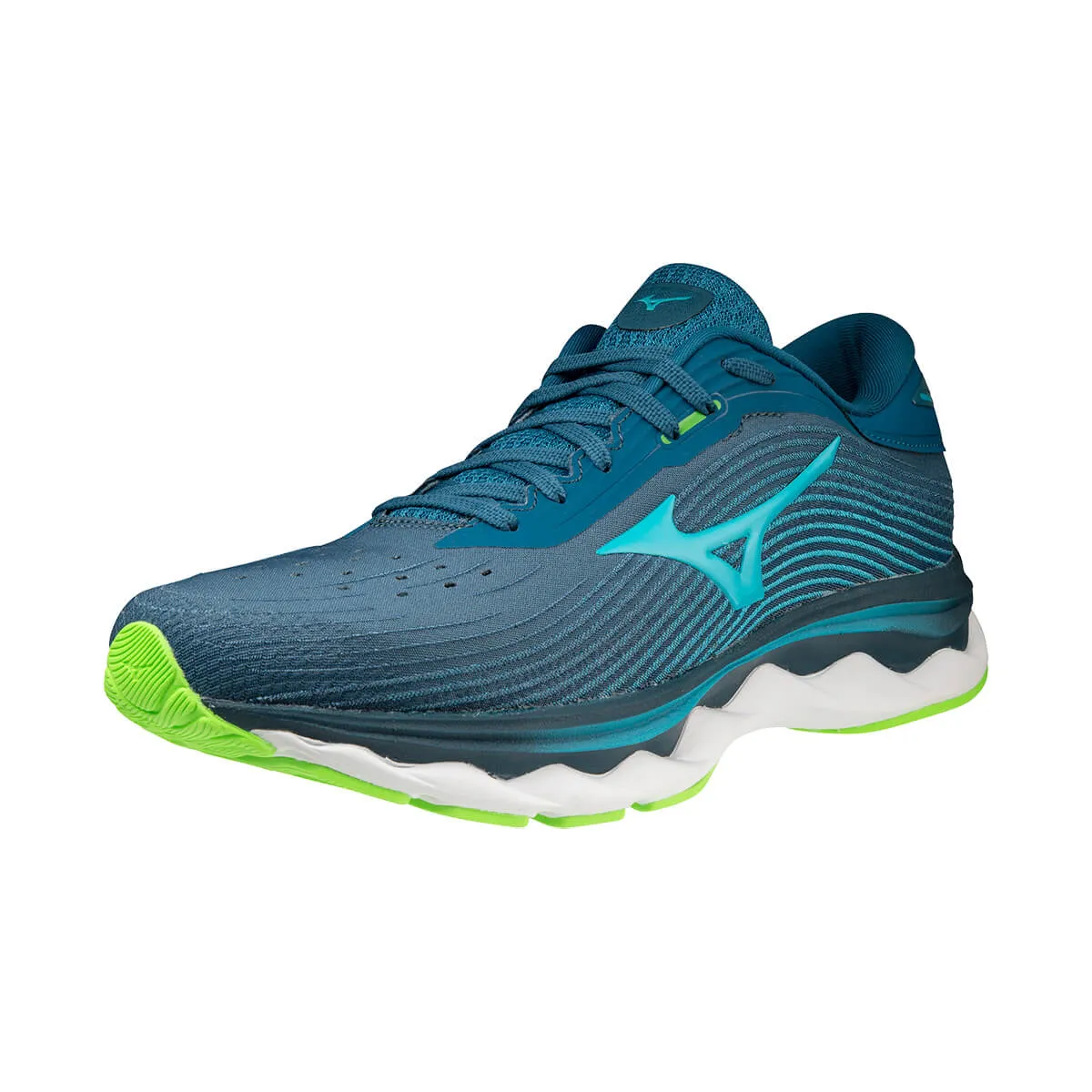 Mizuno Wave Sky 5 Mens | Moroccanb/peacockb/ggeck