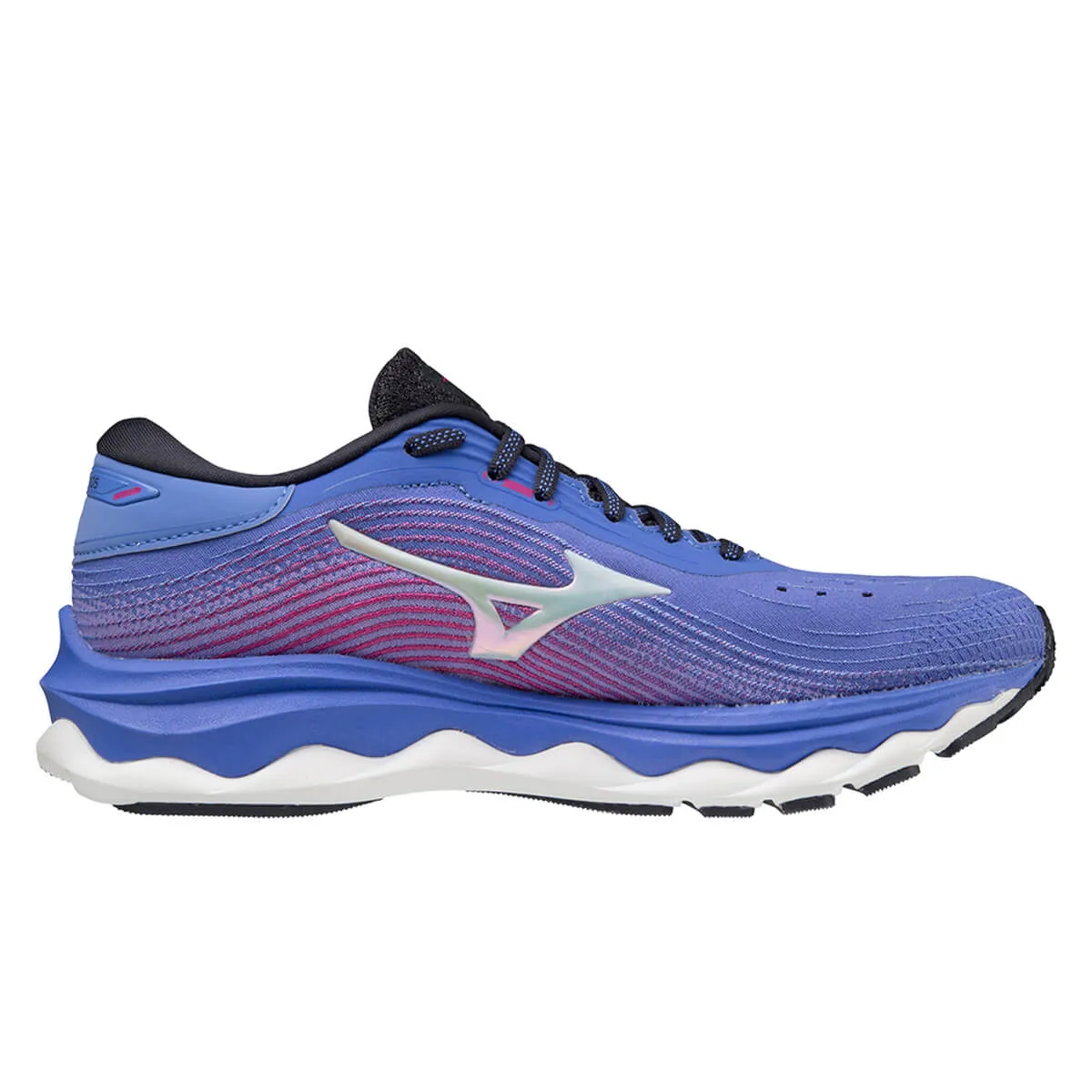 Mizuno Wave Sky 5 Womens | Amparoblue/wht/ffuchsia