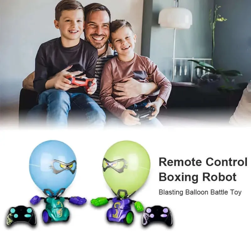 Multiplayer Robot Battle Game: RC Balloon Fighting Robots for Indoor Fun