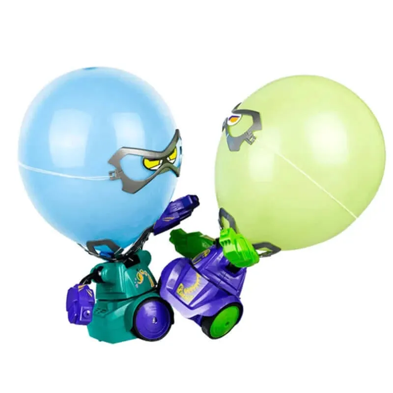 Multiplayer Robot Battle Game: RC Balloon Fighting Robots for Indoor Fun