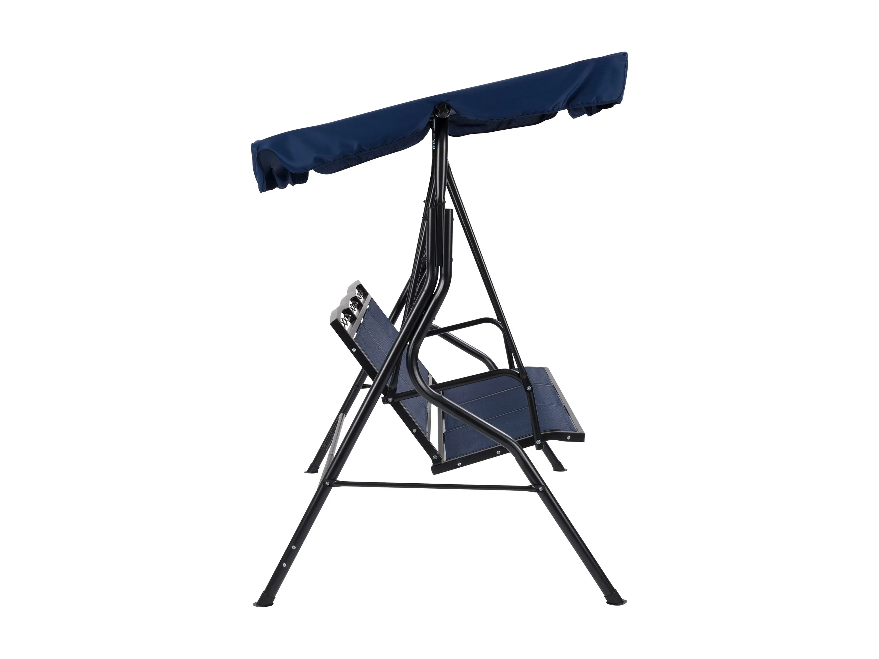 Navy Blue Patio Swing With Canopy