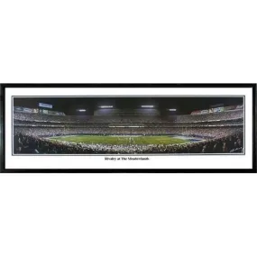 New York Giants Rivalry At The Meadowlands" - 13.5"x39" Standard Black Frame"