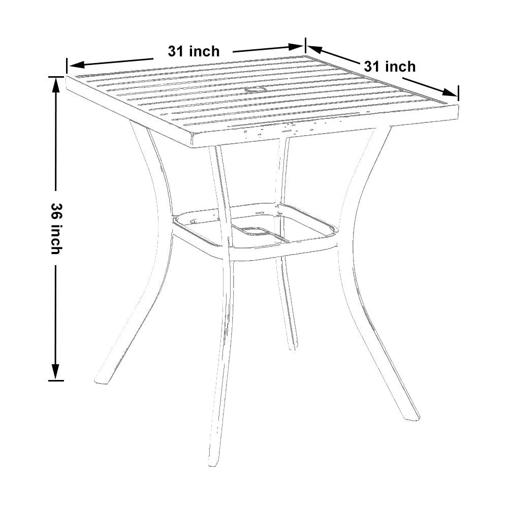 PHI VILLA 3-Piece Patio Bar Set With 2 Swivel Rattan Bar Stools & 1 Square Table